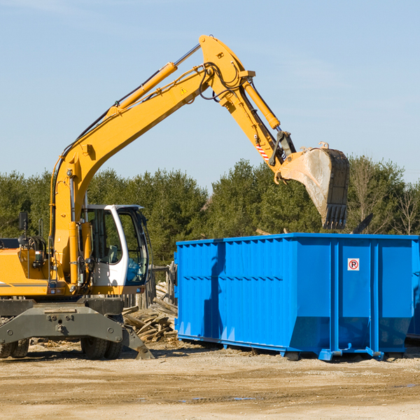 what size residential dumpster rentals are available in Coalmont Tennessee